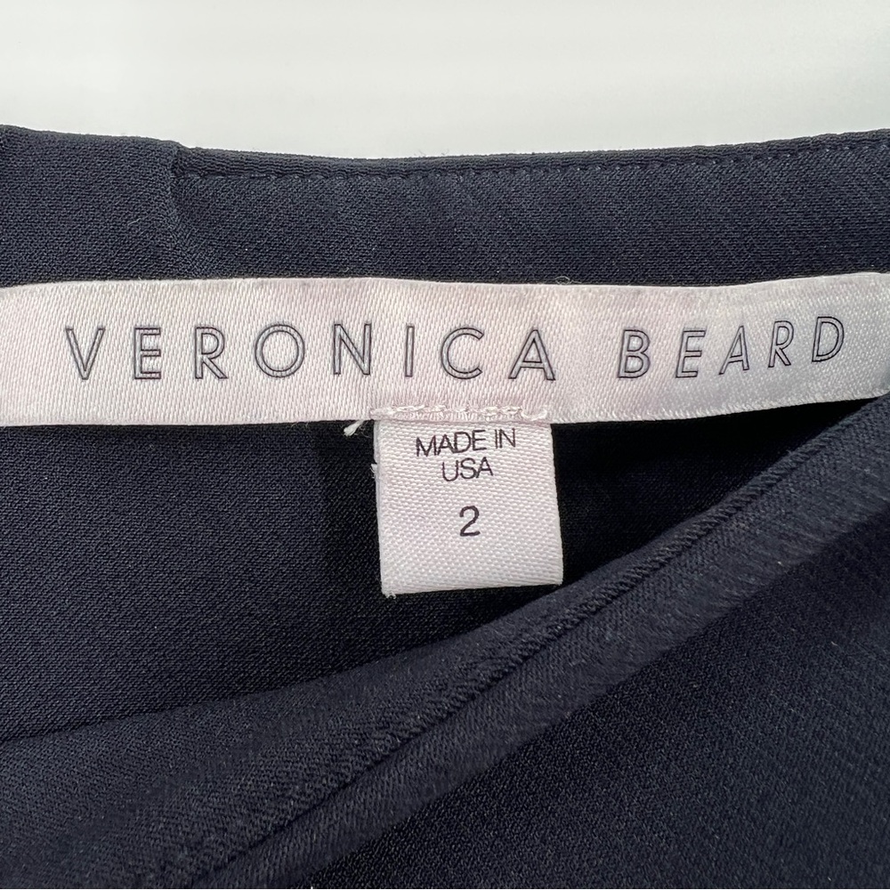 Veronica Beard Scuba Slim-Fit Navy High-Rise Cropped Pant size 2 - Picture 5 of 9